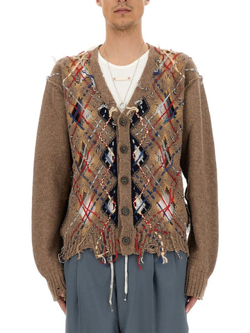 CARDIGAN WITH DIAMOND PATTERN