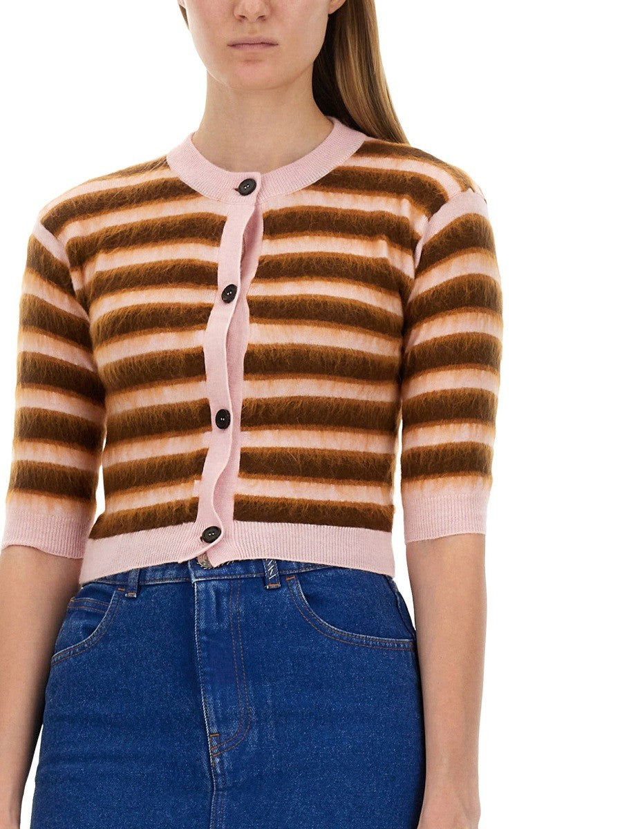 CARDIGAN WITH STRIPE PATTERN