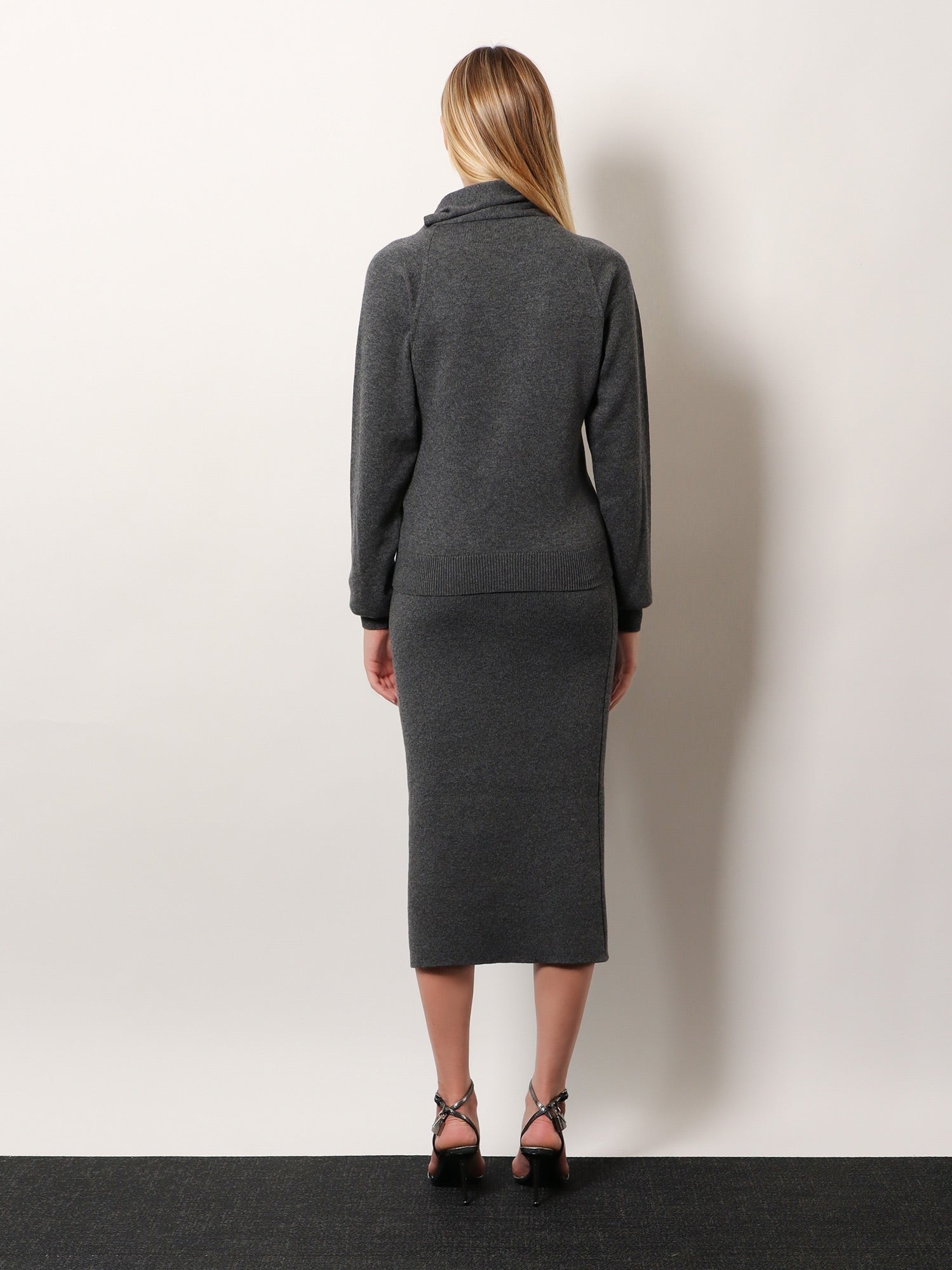 Cashmere and cotton turtleneck sweater