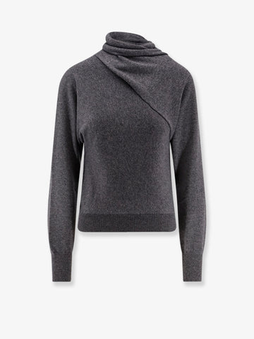 Cashmere and cotton turtleneck sweater