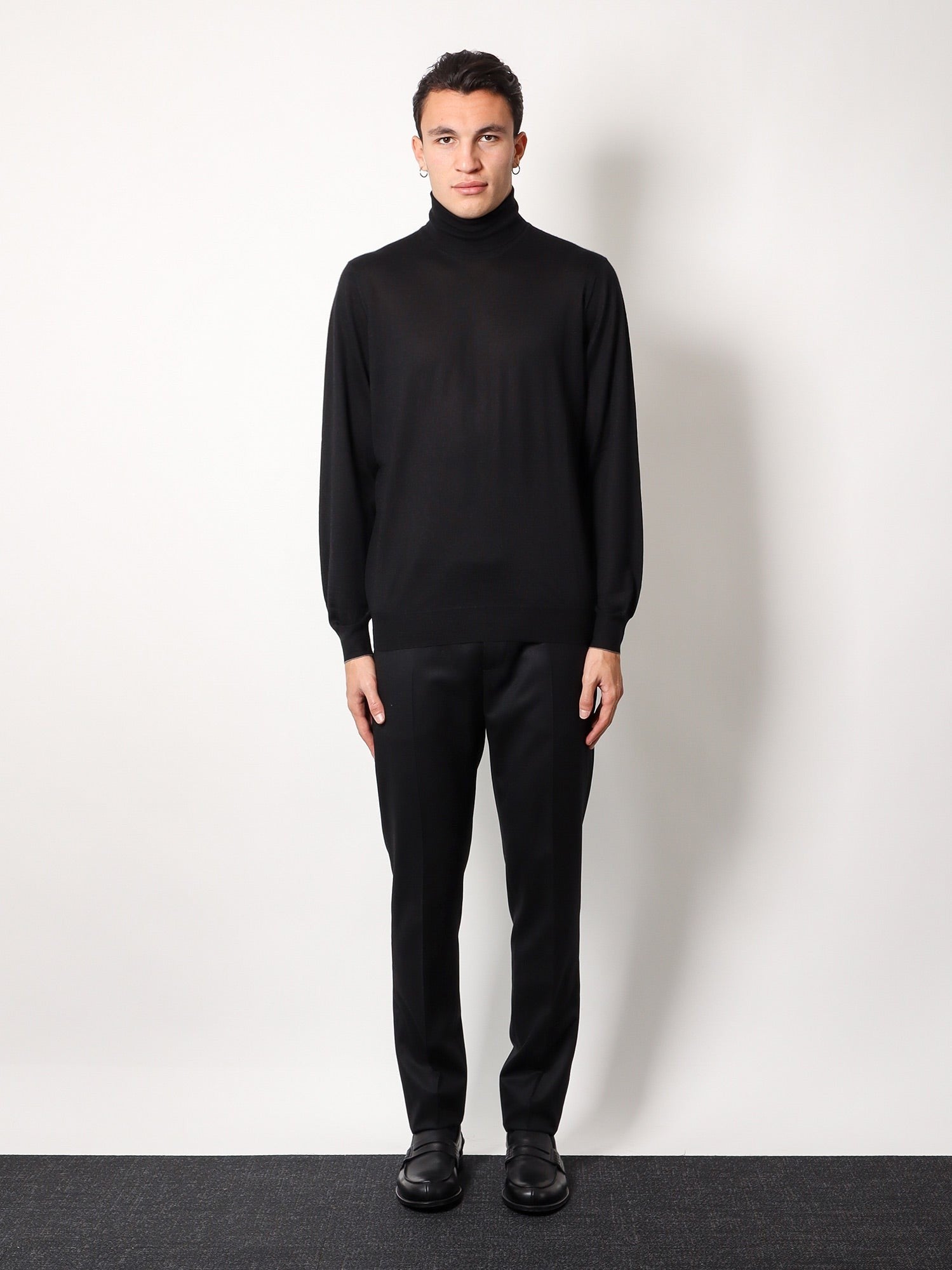 Cashmere and silk turtleneck