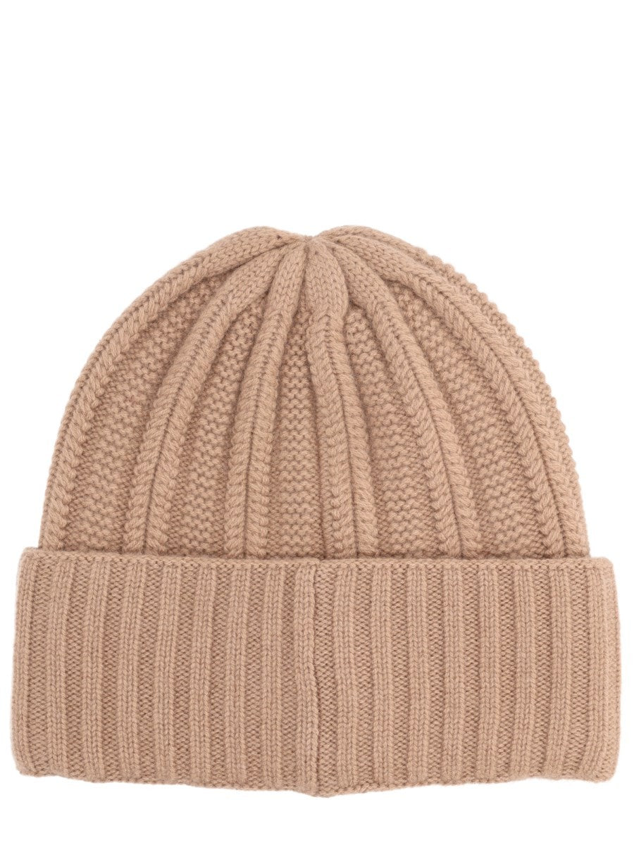 CASHMERE CAP WITH LOGO