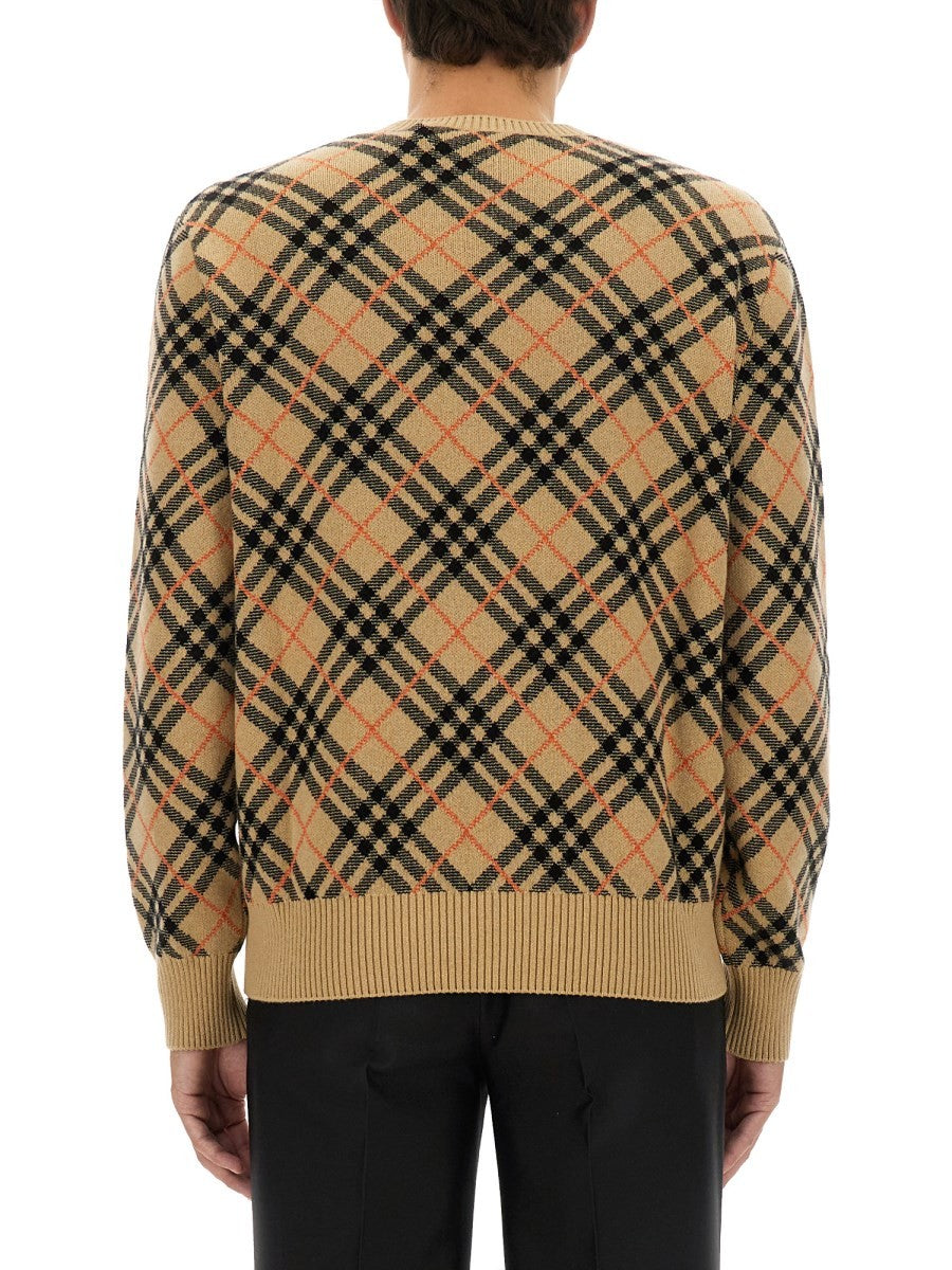 CASHMERE CHECK SWEATER