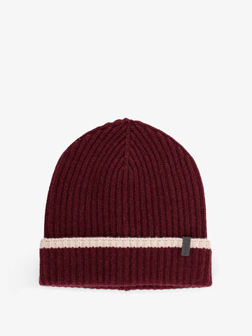 Cashmere hat with Monili detail