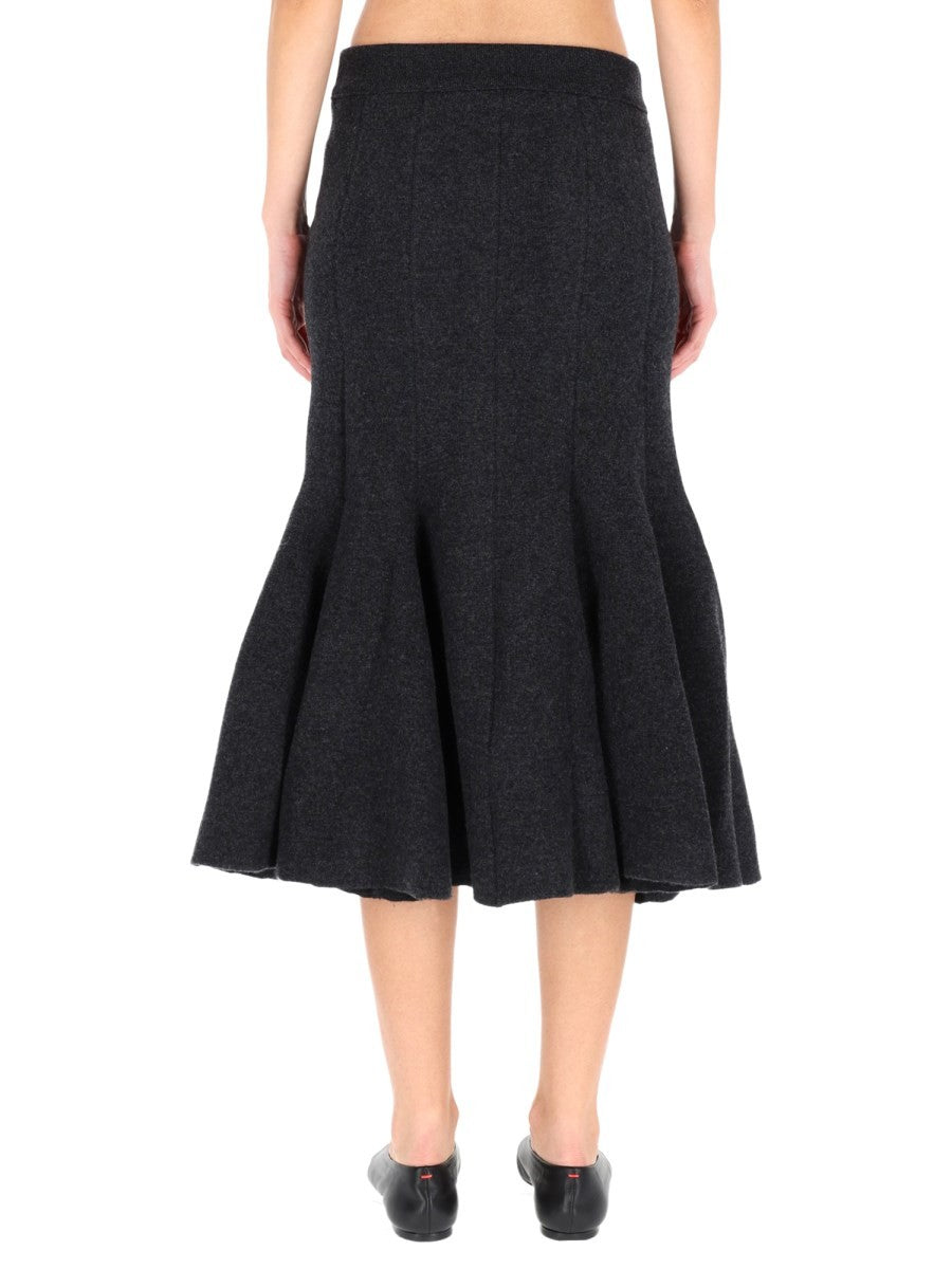 CASHMERE MIDI SKIRT