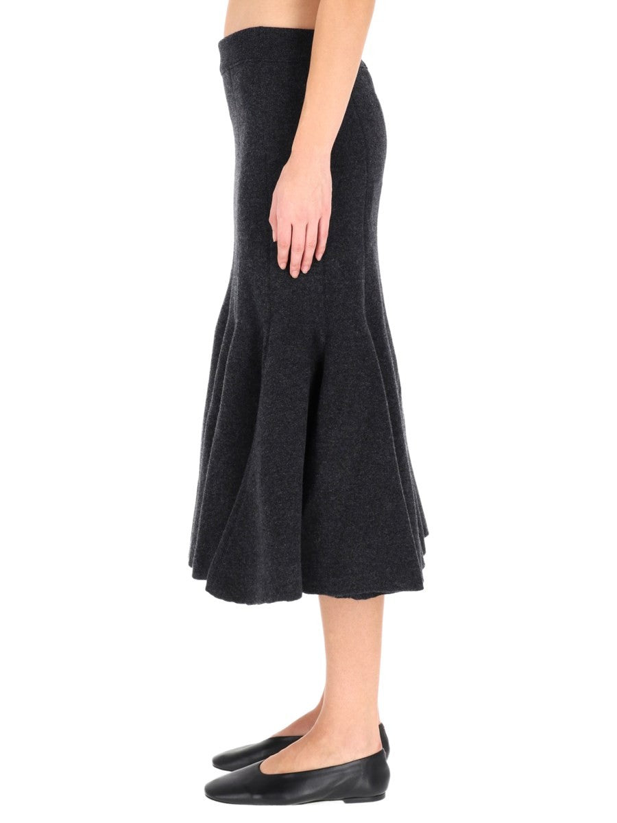 CASHMERE MIDI SKIRT