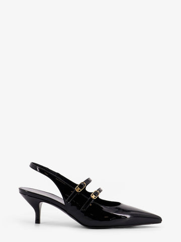 Celine Judy patent leather slingback pumps