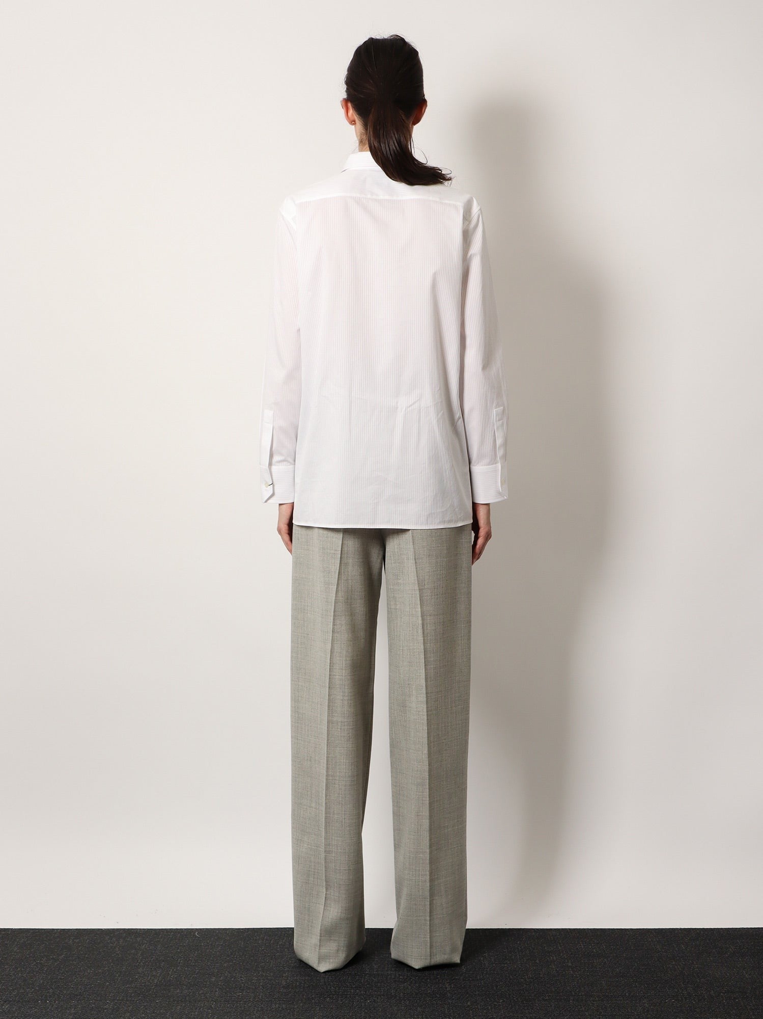 Certified cotton shirt with Cassandre embroidery