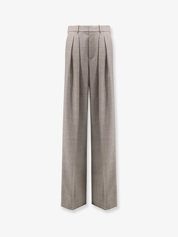 Certified wool trousers with wide leg