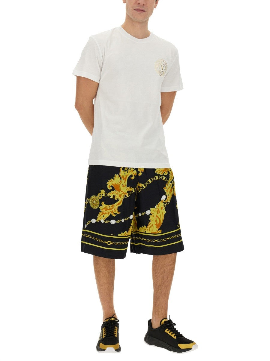"CHAIN COUTURE" BERMUDA SHORTS