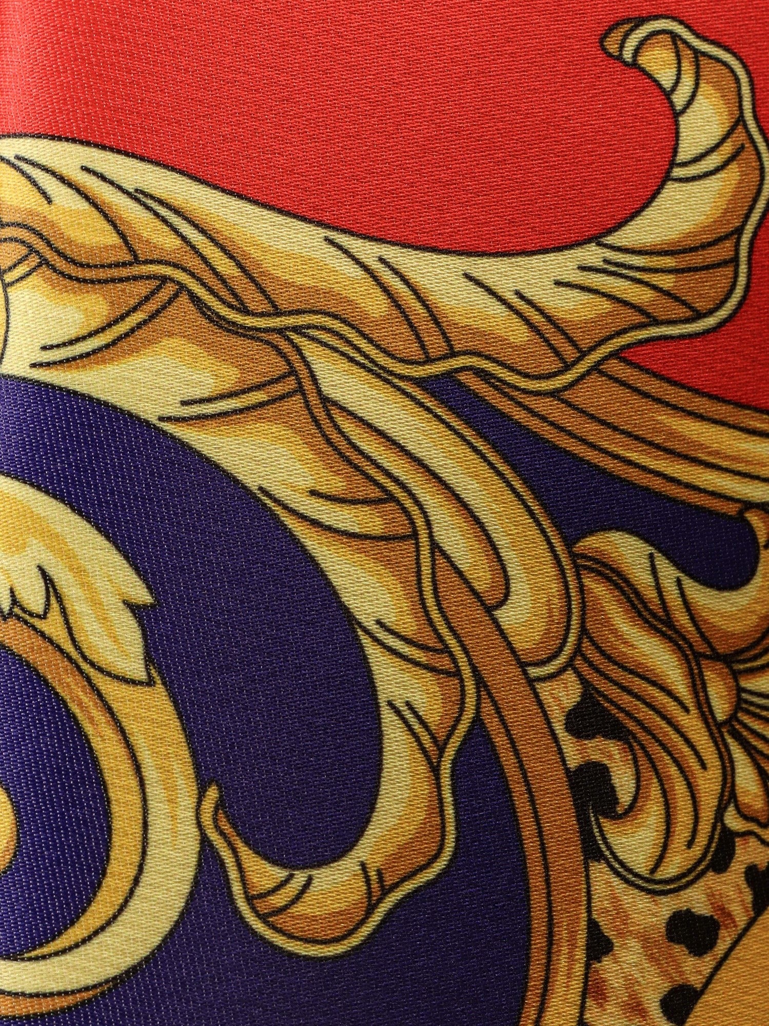 Cheetah Barocco silk duchesse skirt