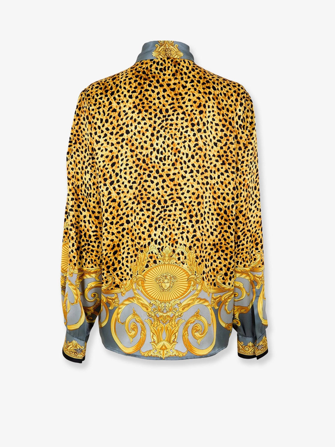 Cheetah Foulard Lavallière silk shirt