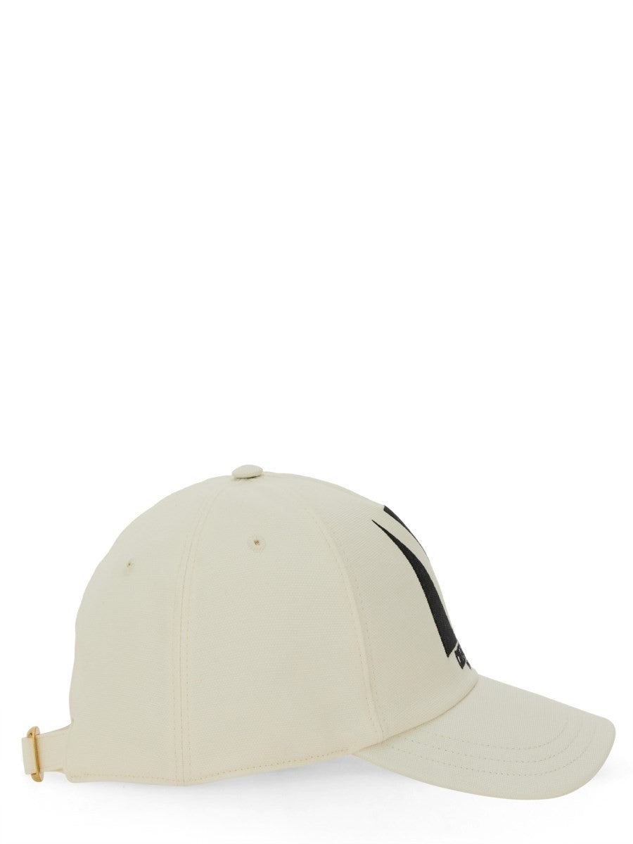 "CHEZ VALENTINO" EMBROIDERED BASEBALL CAP