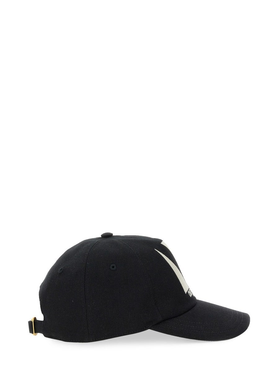 "CHEZ VALENTINO" EMBROIDERED BASEBALL CAP