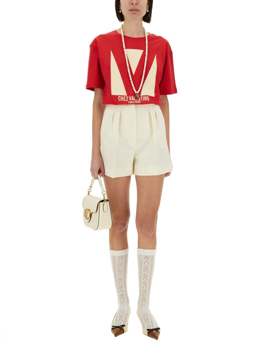 "CHEZ VALENTINO" PRINT T-SHIRT