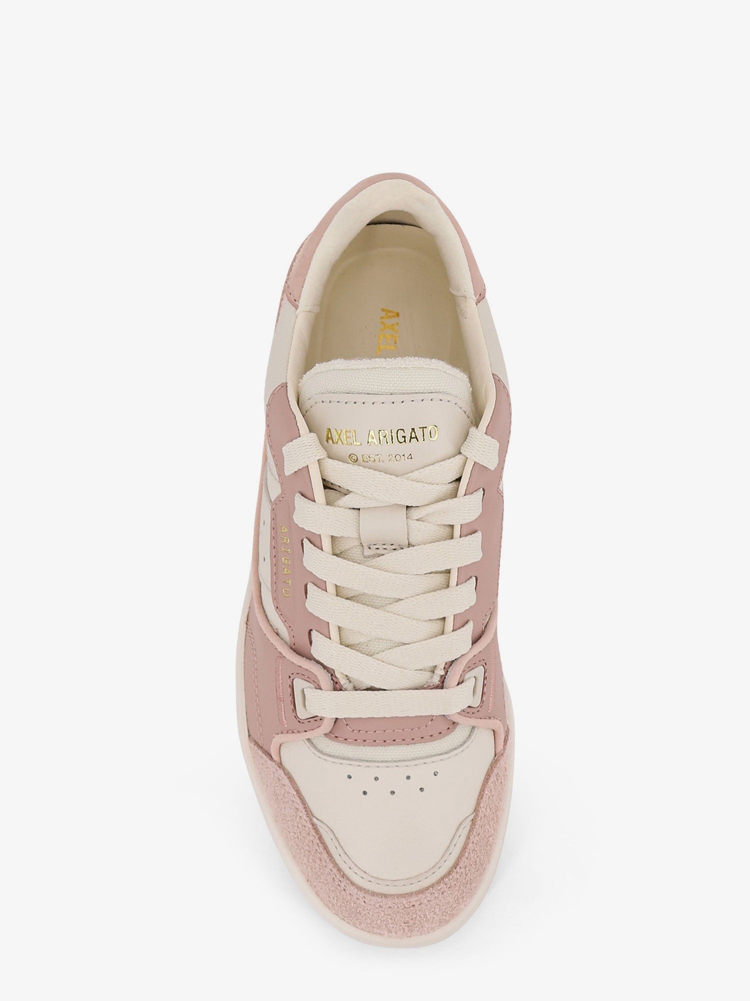 Clay low-top suede and leather sneakers