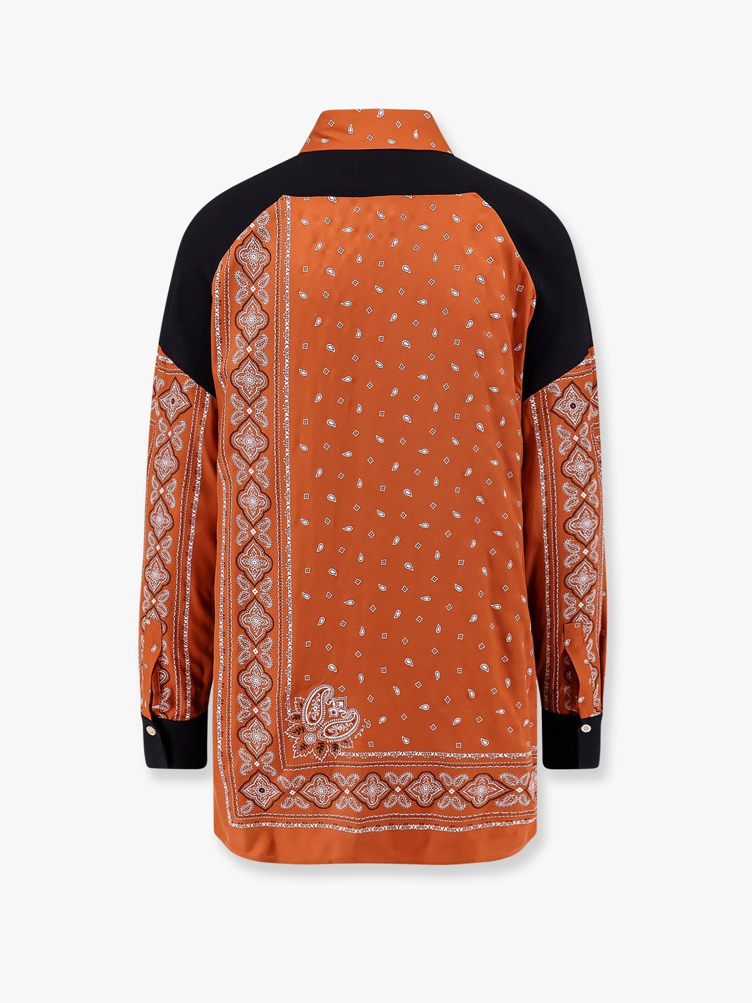 Clocks viscose shirt with bandana print