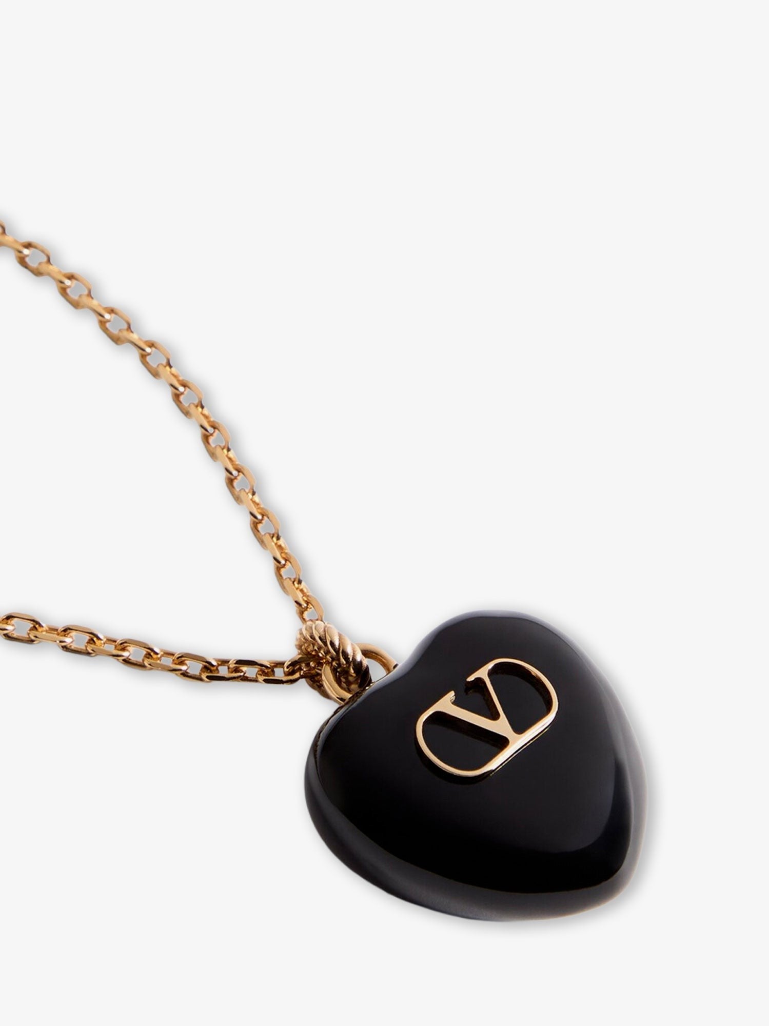 Coeur Royal metal and enamel necklace