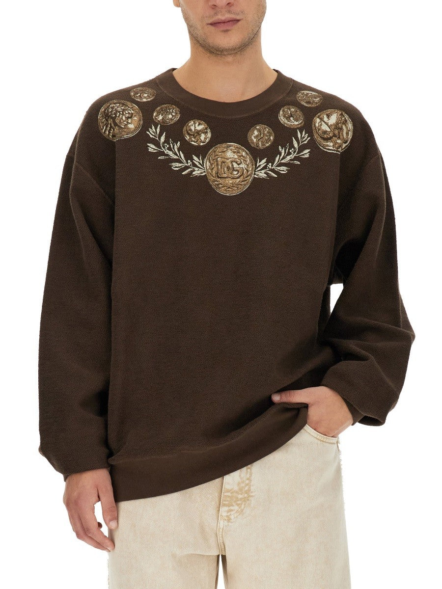 COIN PRINT SWEATSHIRT