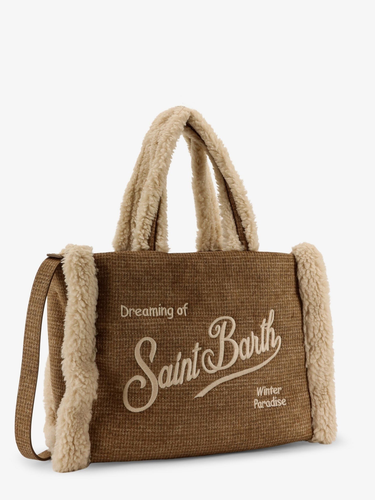 Colette Shearling Pied de Poule shoulder bag