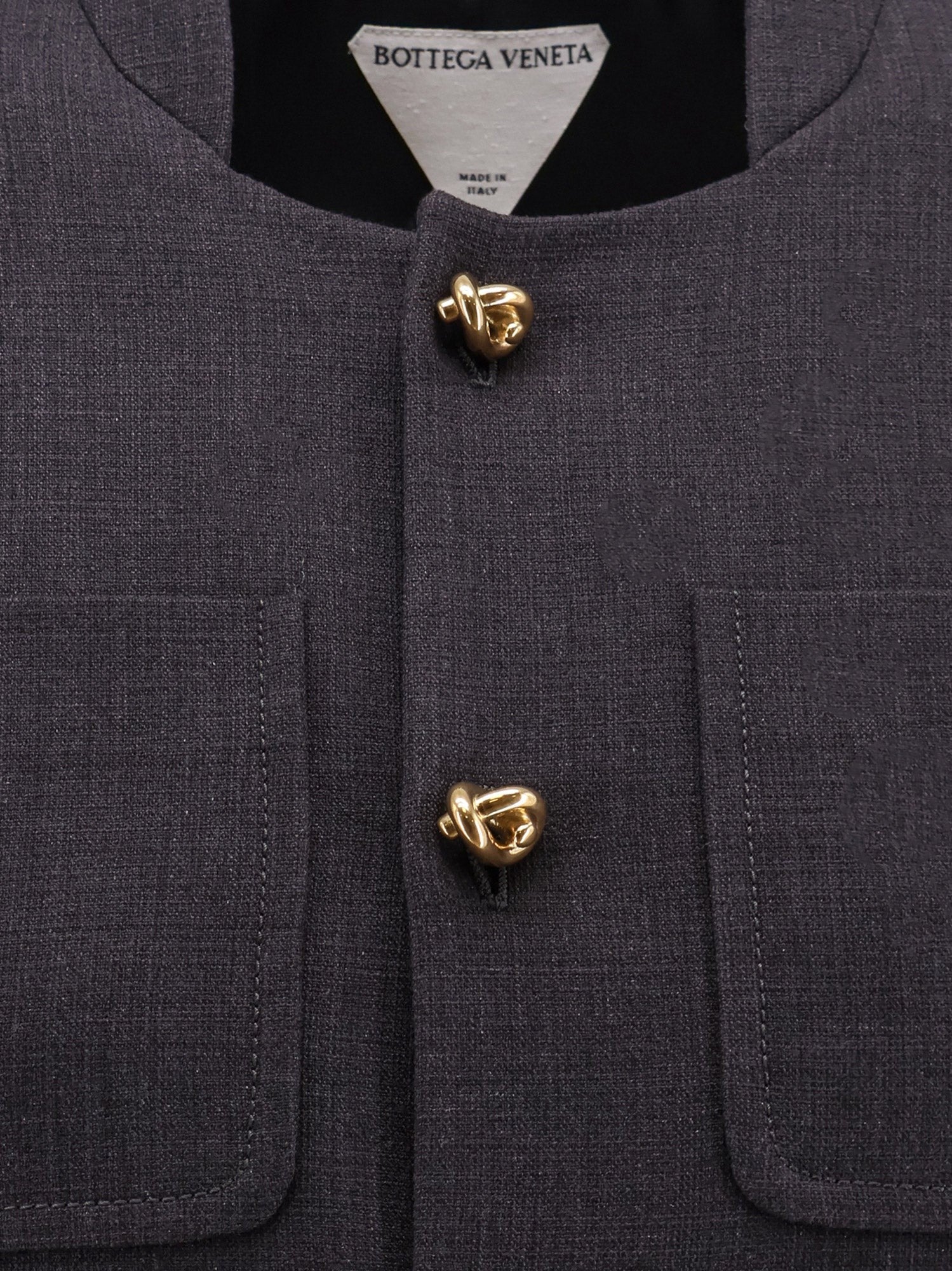 Cotton and viscose blazer with Knots detail