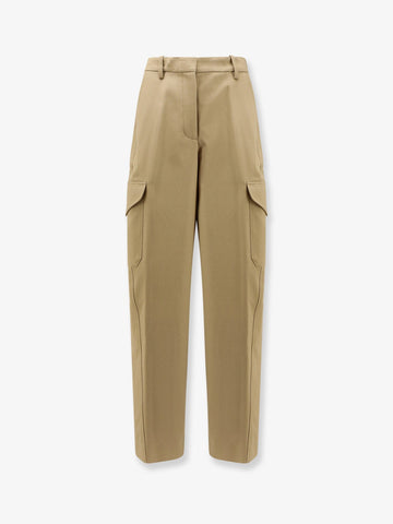 Cotton and wool cargo trousers