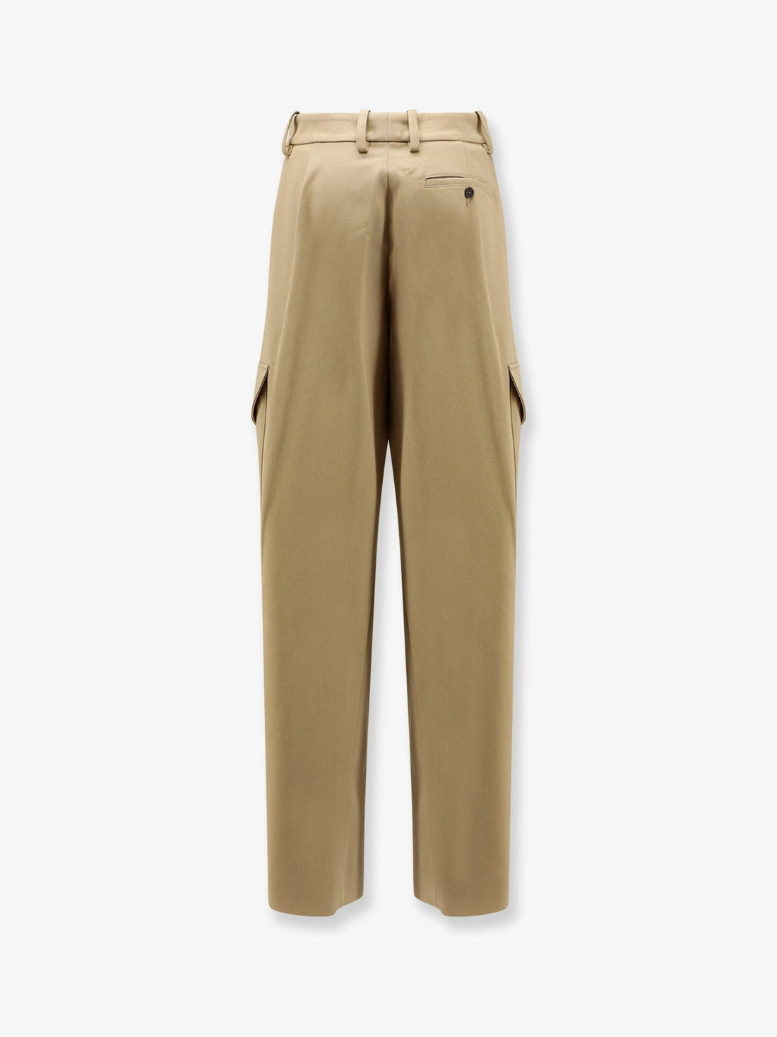 Cotton and wool cargo trousers