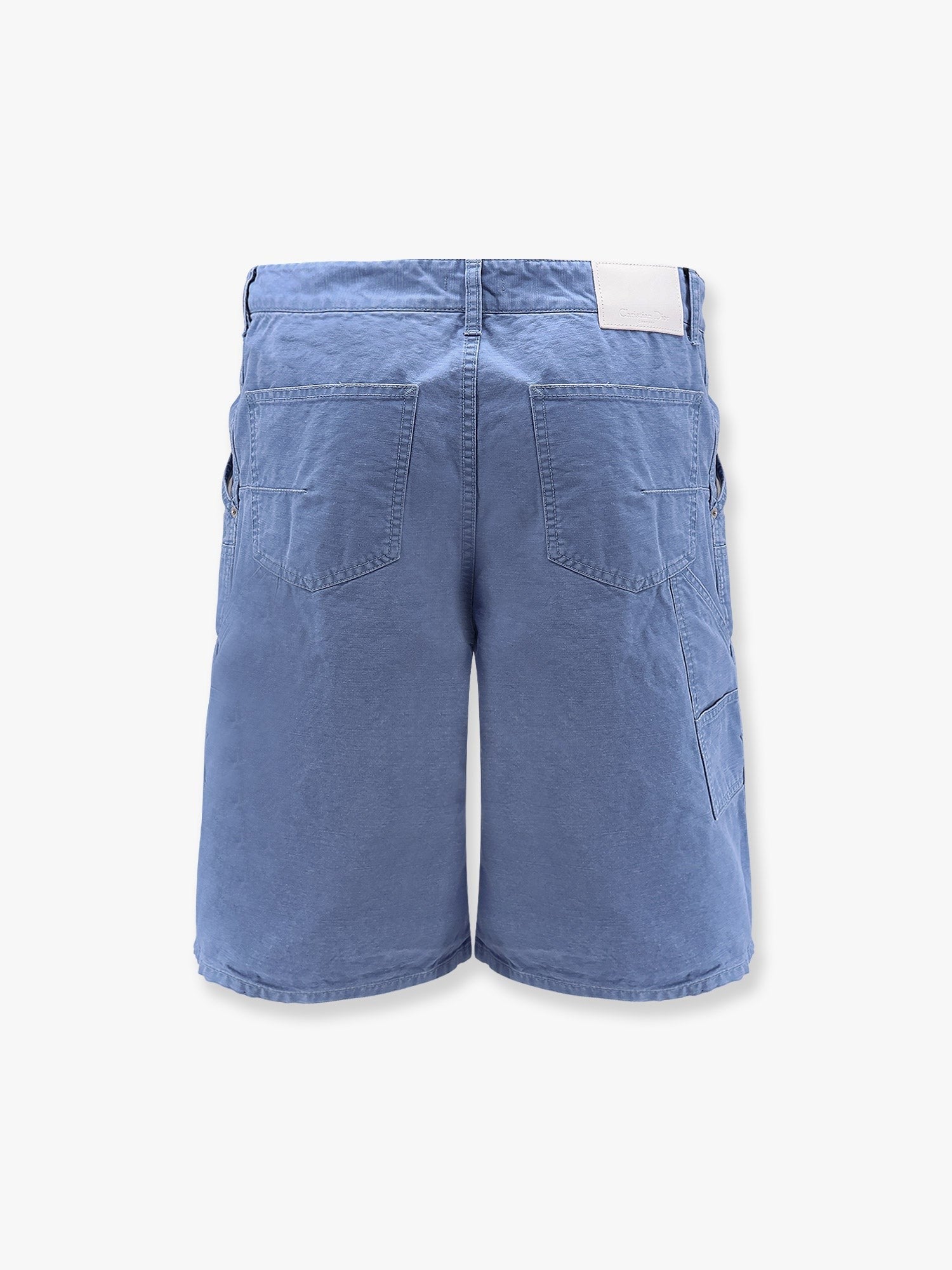 Cotton bermuda shorts with lateral maxi pockets