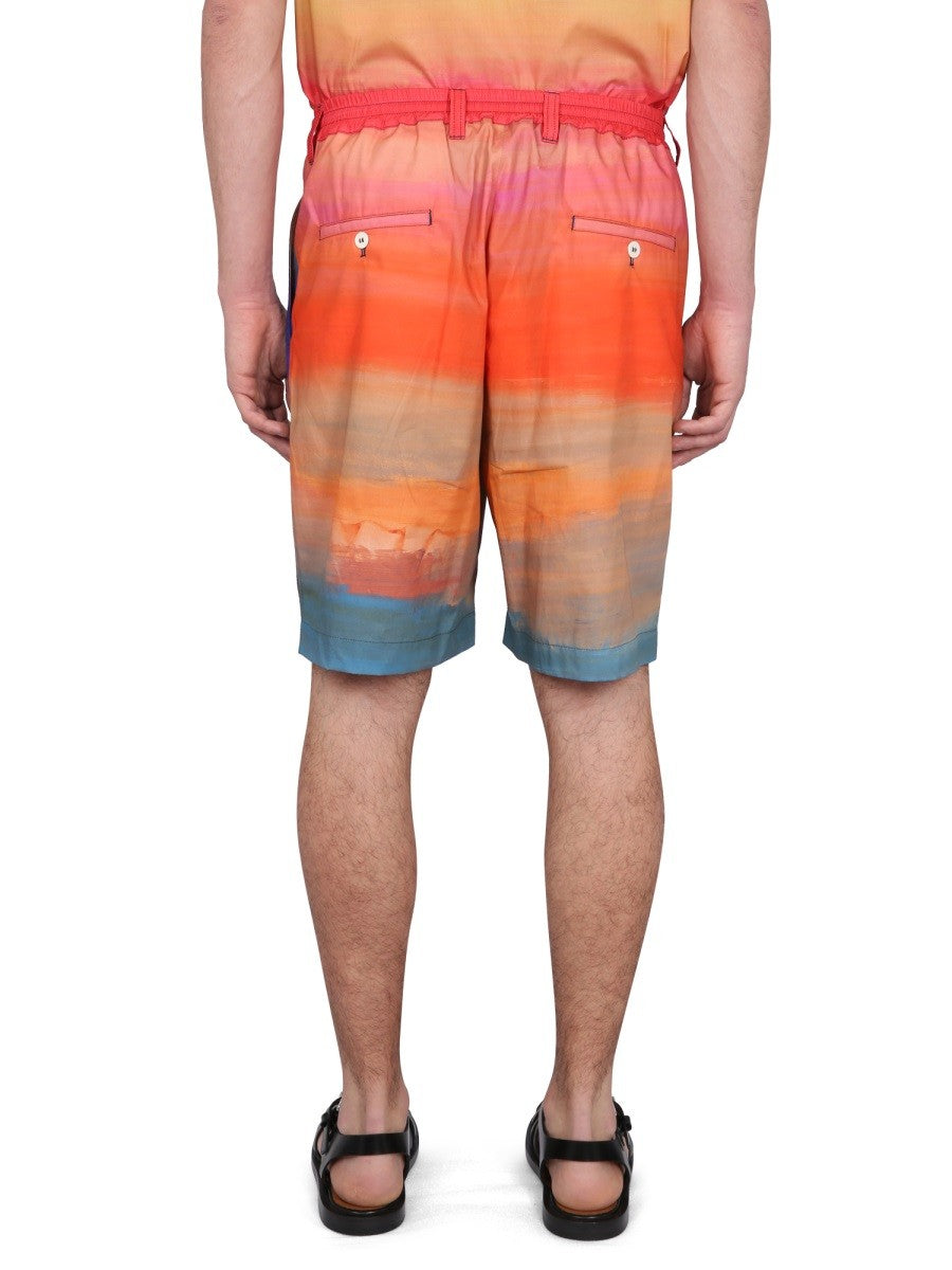 COTTON BERMUDA SHORTS