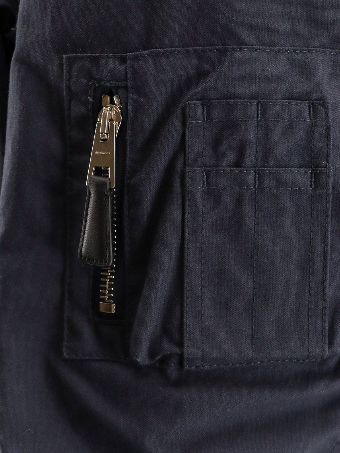 Cotton blend bomber jacket