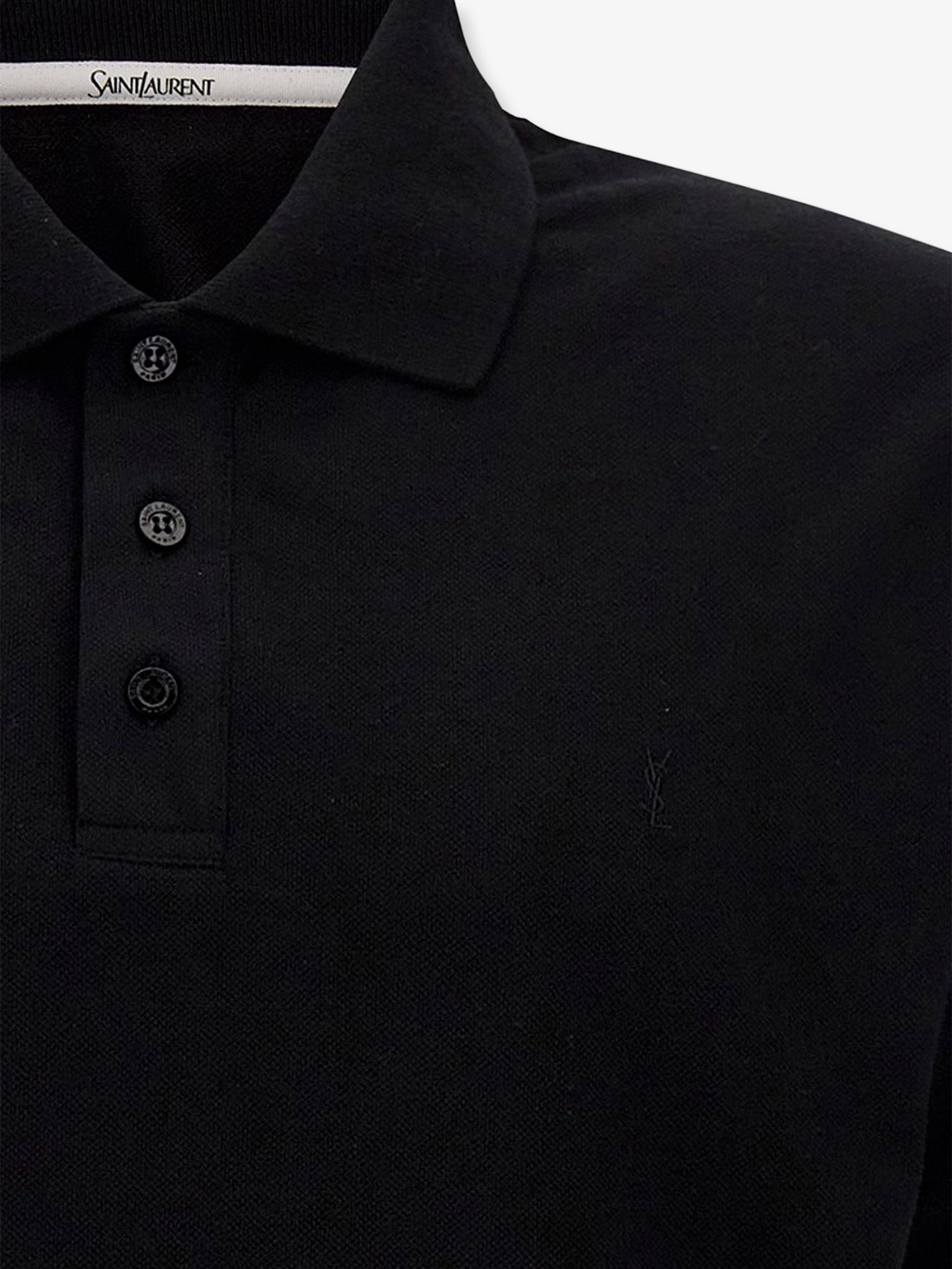 Cotton blend polo shirt with Cassandre embroidery