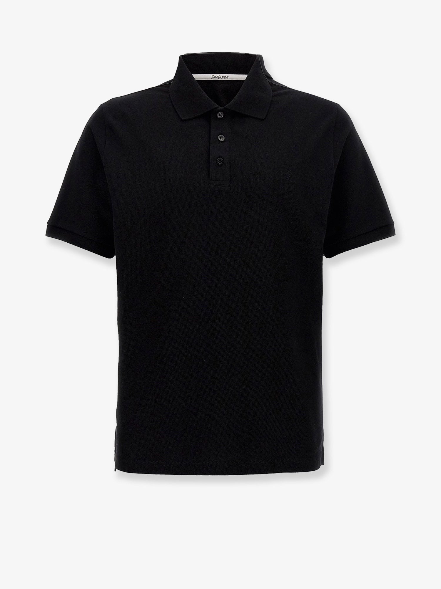 Cotton blend polo shirt with Cassandre embroidery
