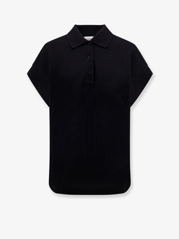 Cotton blend polo shirt with logo