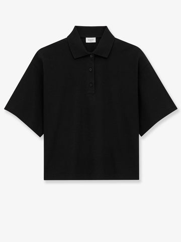 Cotton blend polo shirt