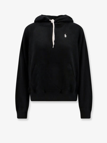 Cotton blend sweatshirt with hood