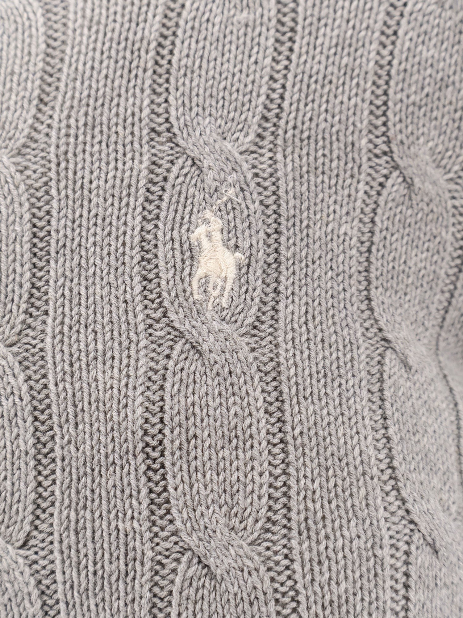 Cotton cable knit sweater