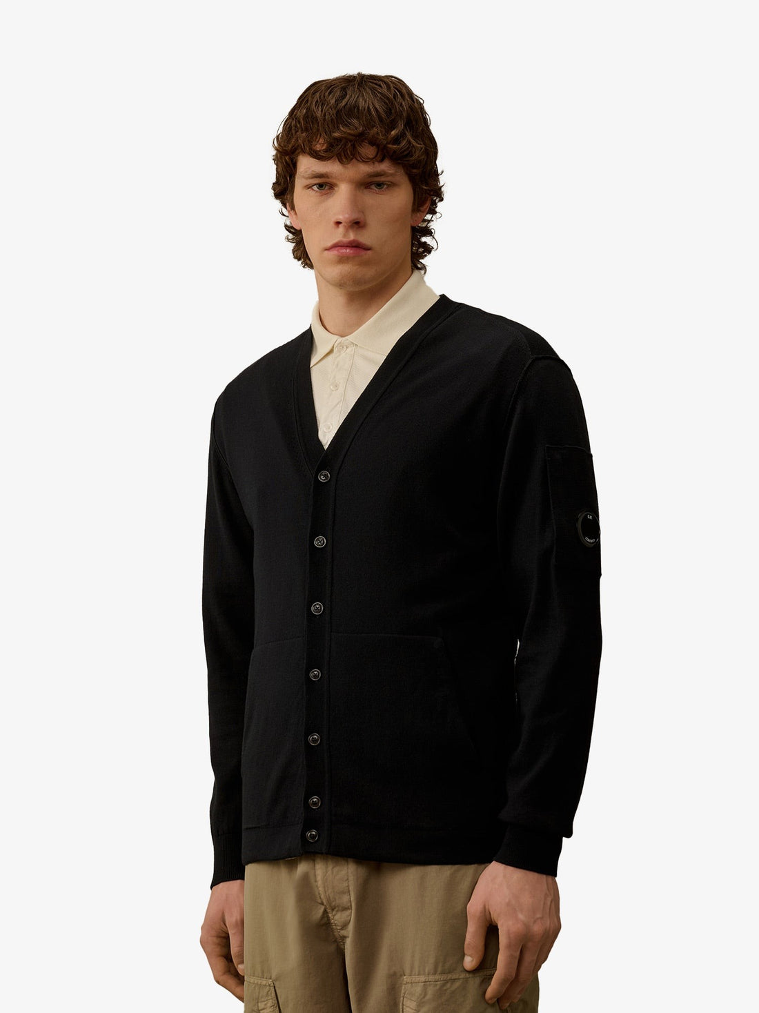 Cotton cardigan with Logo detail