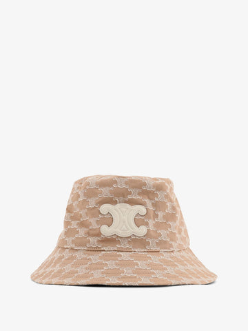 Cotton hat with Triomphe logo all-over