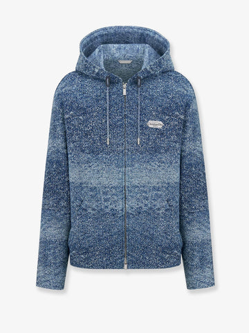 Cotton jacket with lettering logo label