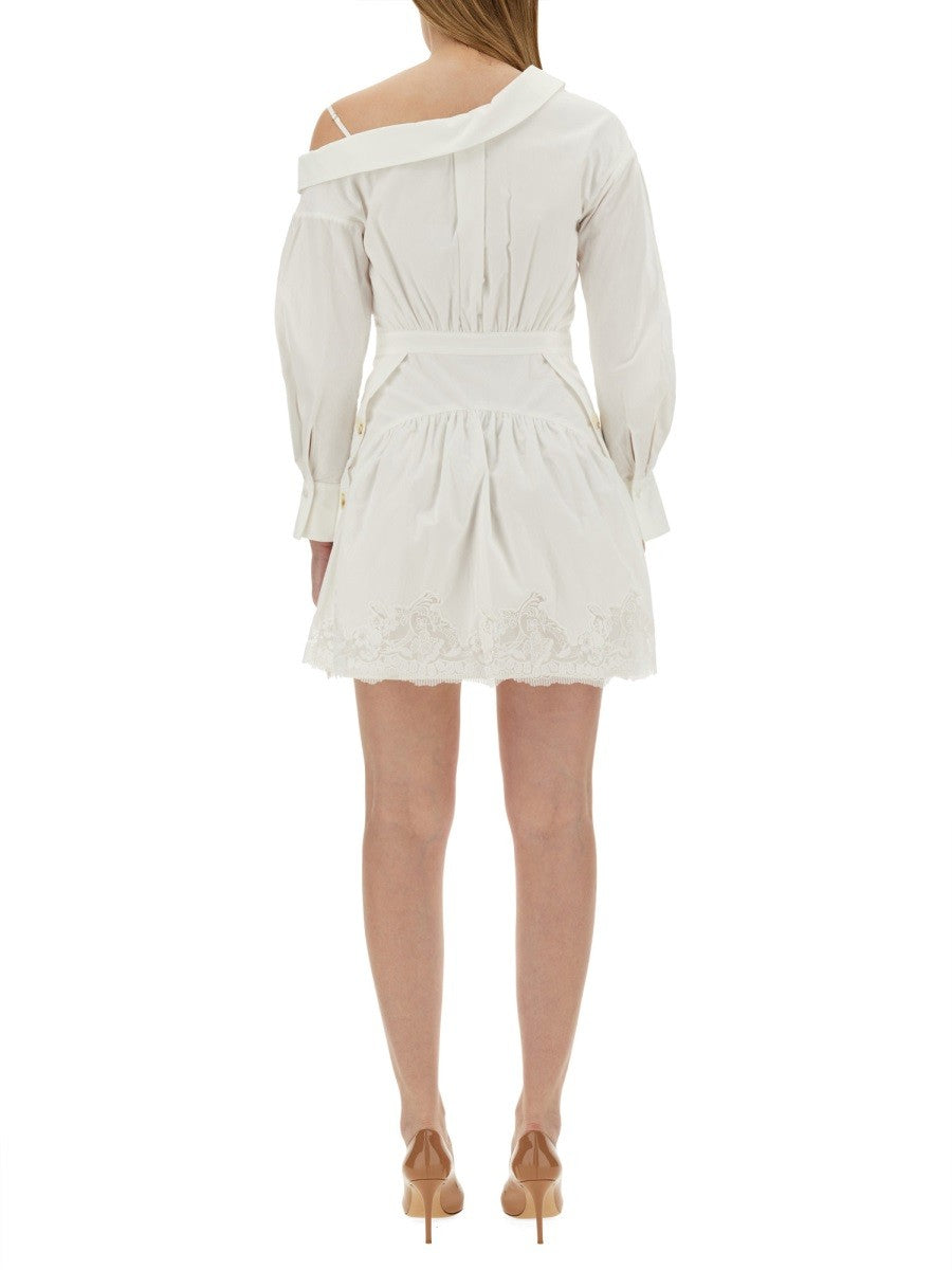 COTTON LACE MINI DRESS