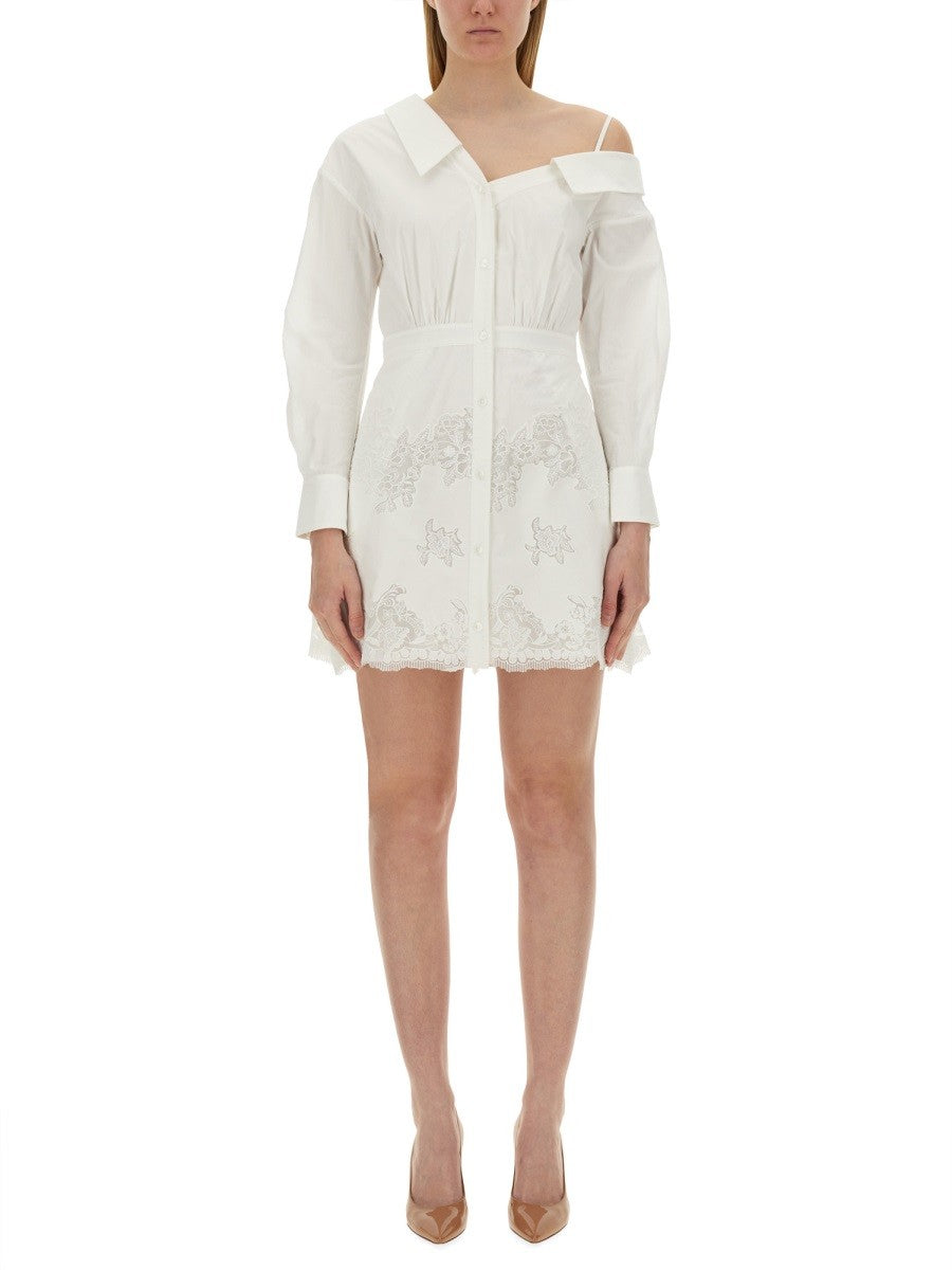 COTTON LACE MINI DRESS