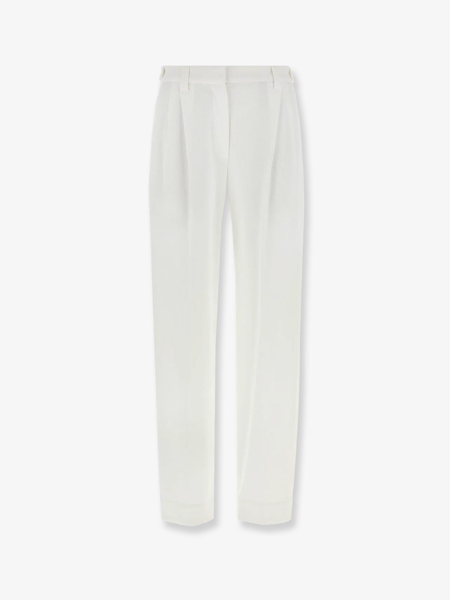 Cotton piquet trousers