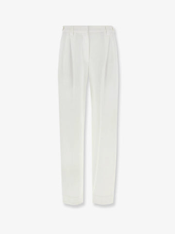 Cotton piquet trousers