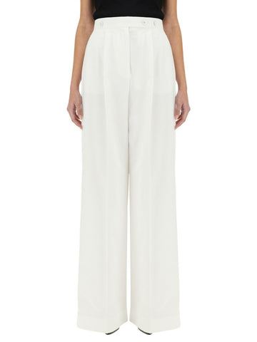 COTTON PLEATED PANTS