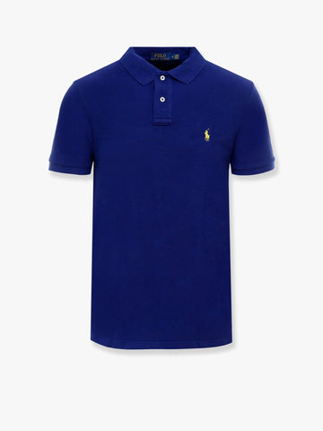 Cotton polo shirt with embroidered logo
