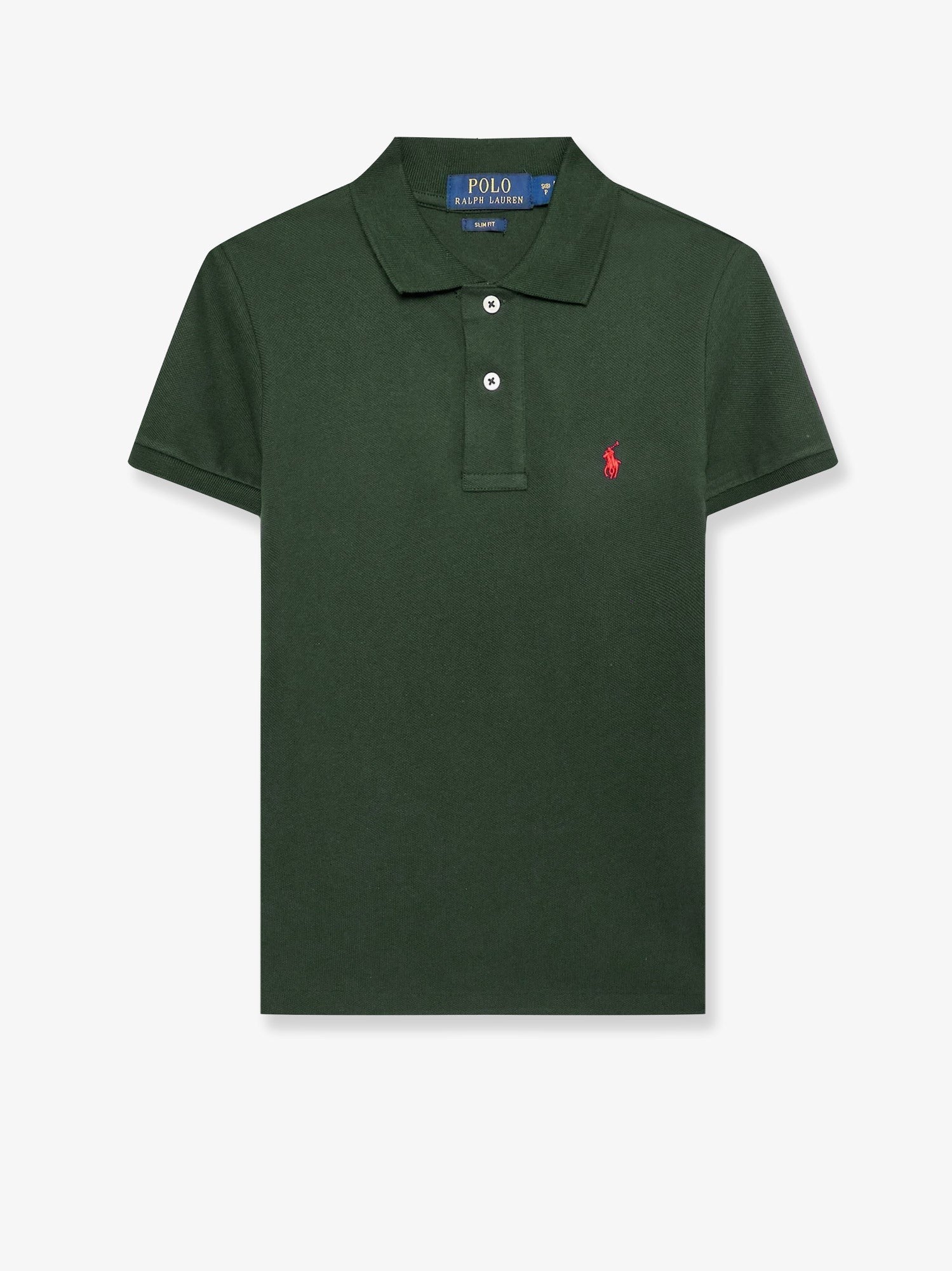Cotton polo shirt with embroidered logo