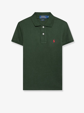 Cotton polo shirt with embroidered logo