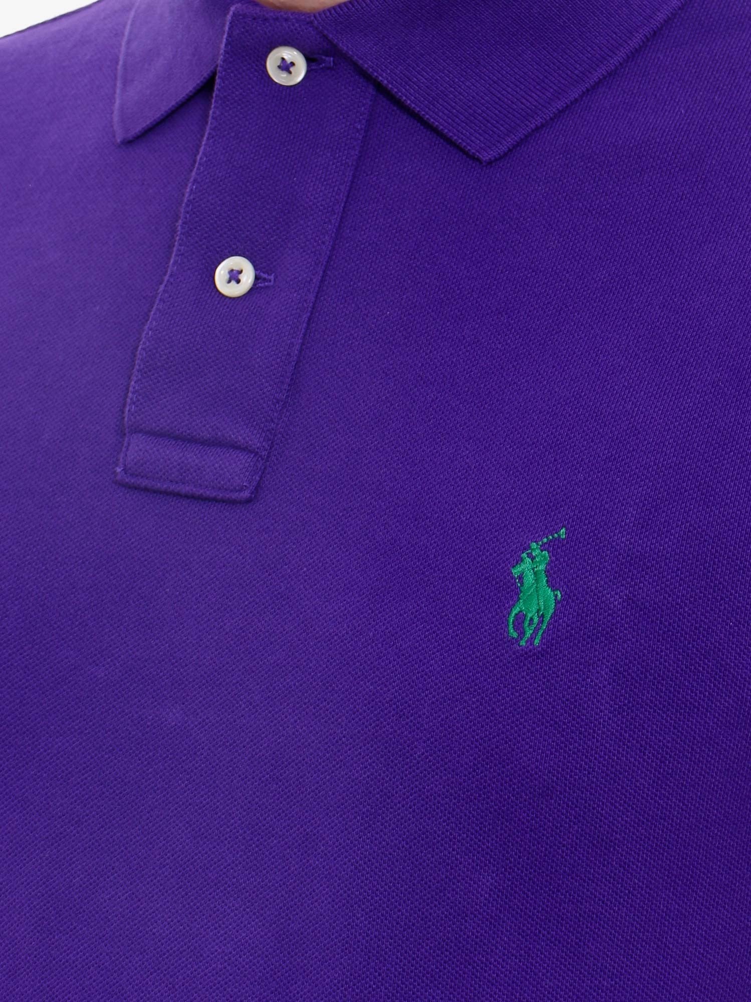 Cotton polo shirt with embroidered logo