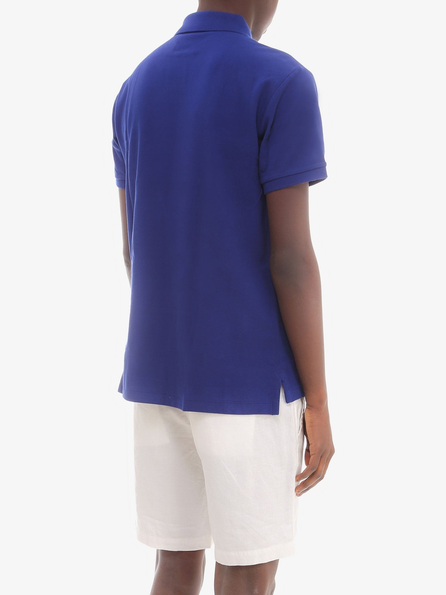 Cotton polo shirt with embroidered logo