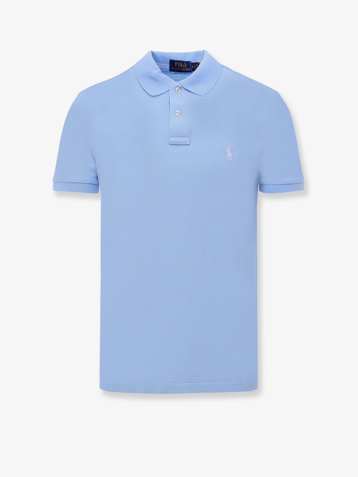 Cotton polo shirt with logo embroidery